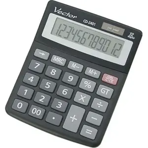 Desktop calculator CASIO VECTOR KAV CD-2401 — basic arithmetic functions, large display