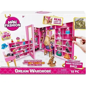 Toy wardrobe playset Zuru Szafa marzeń Mini Brands Fashion – miniature clothing and accessories playset
