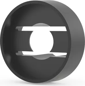 Sleeve/Insert SCHROFF for M6 threaded fasteners, plastic black, pack of 100
