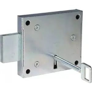 Mortise Rim Lock LOB Madona 1490Z-297-BB 30 backset, keyed cylinder