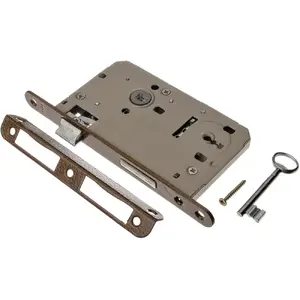 Durvju slēdzene Jania Z010 72/60 mm ar atslēgu un sviru (MP ZW 72K6 J)