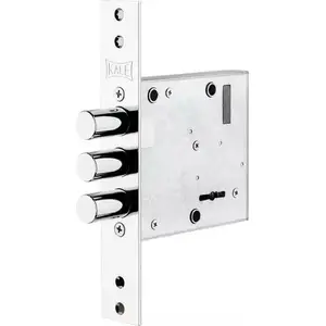 Mortise lock LOB 447L CP — LOB brand mortise door lock, model 447L, polished chrome finish