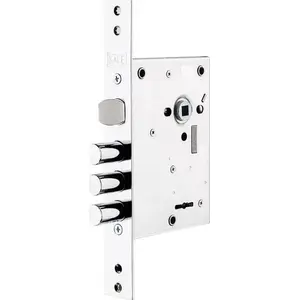 Mortise lock LOB 442L CP — LOB mortise lock, model 442L, chrome plated finish