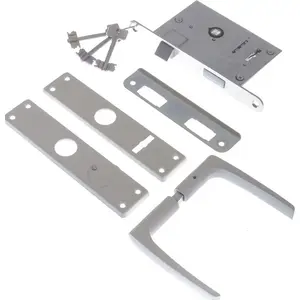 Mortise lock LOB ZV9A-1 (model 469Z-35804/2-DB) white finish — mortise door lock, cylinder cutout