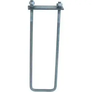 Anchor U-bolt UN KOTWA U M12L-300MM with plate and 2 nuts, model LBKUB 12×300