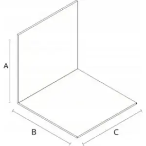 Angle bracket for UA profiles UN 93×85×85×2.0 mm (1 pc)