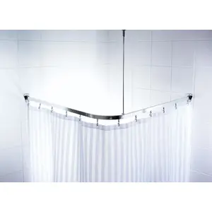 Shower corner sliding rail enclosure RIDDER CORNER SLIDE RAIL HALL approx 90×90 cm