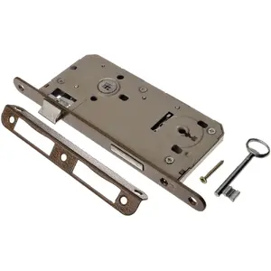 Door lock Jania Z003 90/50 mm with key and lever (MP ZW 90K5 J)