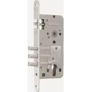 Universal Door Lock UN ZW 1000M 90/50 Chrome glossy — mortise lock, 1 piece