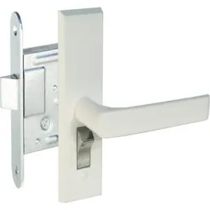 Lock set Poly model 200Z-35824/2-WC with white cover plates and handles
