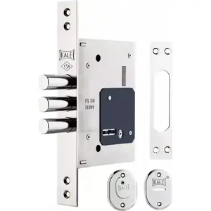 Mortise lock LOB 257L CP by LOB — model 0026305, polished chrome finish
