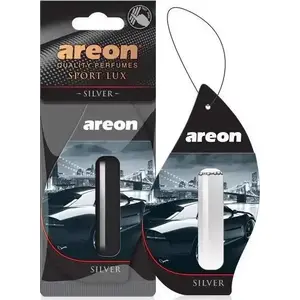 Car air freshener Areon Sport Lux Liquid hanging fragrance Silver — Areon