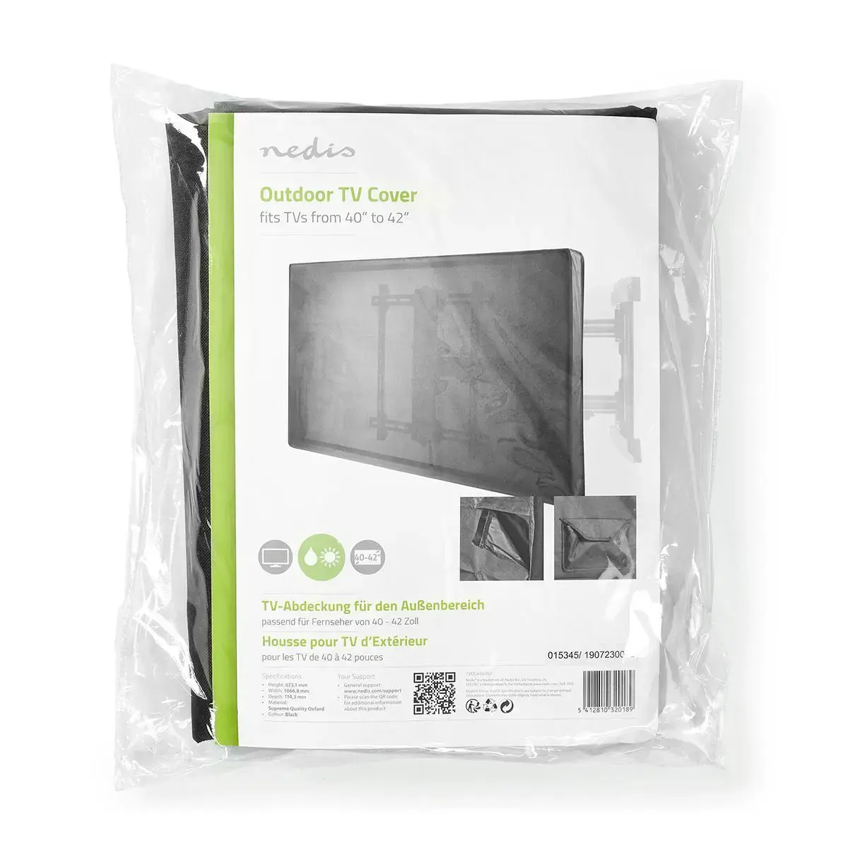 Nedis TVOC4042BK āra TV pārvalks Photo 11