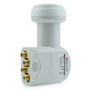 LNB Opticum LRP 04H 10.7–12.75 GHz, low-noise satellite downconverter, 4 cm feedhorn, white