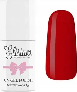 Hibrīda UV gēla laka nagiem Elisium 031 Hot Red 8 ml