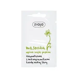 Face mask Ziaja OGÓREK MIĘTA ENZYM 7 ml – enzymatic cucumber & mint treatment, 7 ml single sachet