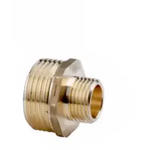 Медный редукционный ниппель FERRO N20Z, переходник 2 x 6/4" (латунь, жёлтый)