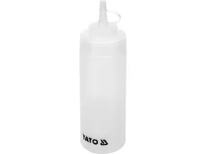 Squeeze bottle YATO YG-00552, polyethylene 350 ml, Ø 6 cm, height 200 mm, white