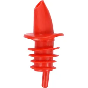 Plastic Funnel with Spout YATO YG-07128 — red, compact pouring funnel
