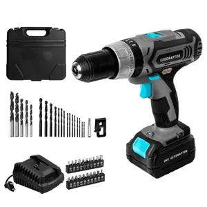 Cordless pistol-grip drill CECOTEC 70011 — 24 V battery, 2000 mAh, 1.3 cm max chuck, 1550 RPM