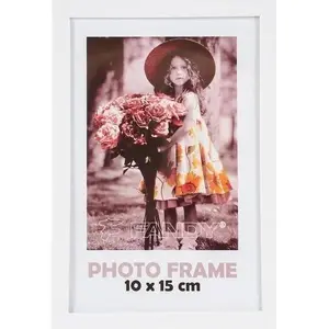 Photo frame FANDY Simple 10x15 cm white — tabletop/wall-mount