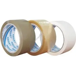Iepakojuma lenta Smart 48 mm x 46 m — Smart zīmols, gumijas līme, balta