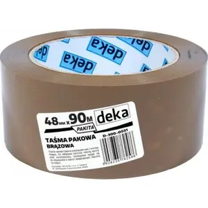 Iepakošanas līmlente Deka D-300-0031 brūna 48 mm × 90 m