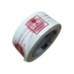 Iepakošanas līmlente Dalpo BSTech ar apdruku «Uzmanību stikls» 48 mm × 100 m