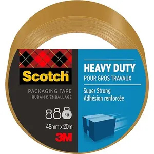 Iepakojuma līmlente Scotch Heavy Duty 48 mm × 20,3 m — brūna, 1 ruļļa