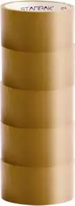 Iesaiņošanas lente STARPAK 48 mm x 50 m, 6 ruļļi, līmlente kartona iepakošanai