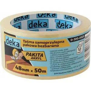 Iepakojuma lenta Deka caurspīdīga 48 mm x 50 m rullis