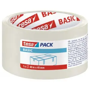 Iepakojuma lente Tesa Basic caurspīdīga 45 mm × 40 m (H5857400)