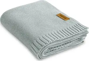 Blanket Sensillo Bamboo-Cotton 80×100 cm, Baby Grey