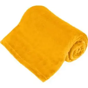 Blanket TEESA TSA8901-3 polar fleece 150x200 cm yellow
