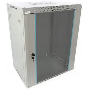 Network rack cabinet PULSAR RWA1864-G 18U wall-mountable, knock-down assembly