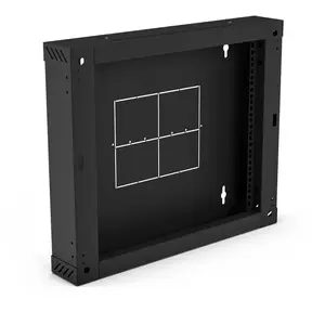 Rear section 100 mm hinged/tilting for Alantec two-section cabinet SW-6U-600-450-01-C, black (SA-SSW-6U-01-C)