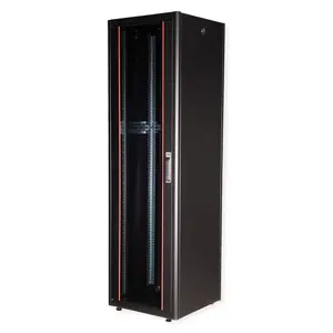 Network cabinet ROLINE 19-inch Basic 42U, 600x600 mm WxD, freestanding, glass door, IP20, 600 kg