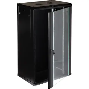 Wall-mount network rack cabinet Delta EPRADO-R19-22U/450-BLUE — 22U, 19", 450 mm depth, blue