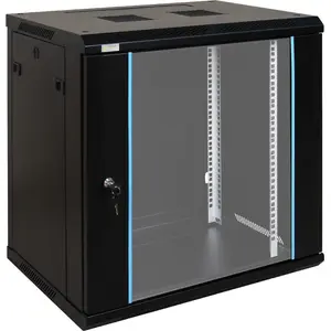 Wall-mounted 12U Rack Cabinet PULSAR RWA1266, 600x600 mm, to assemble