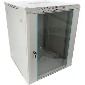 Rack cabinet PULSAR RWA1566-G 15U wall-mountable, collapsible/flat-pack assembly