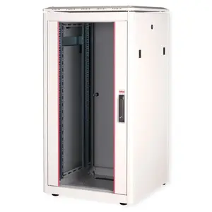 Сетевой шкаф ROLINE Pro 22U 19" напольный 600x600 мм с стеклянной дверцей, IP20, грузоподъёмность 600 кг