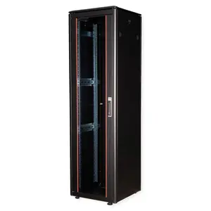 Network cabinet ROLINE 19-inch Pro 42U, 600x600 mm, glass door, IP20, 600 kg
