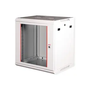 Wall-mounted rack cabinet ROLINE 26.21.0125 — 12U, 19" rails, 600×450×645 mm, IP20, grey