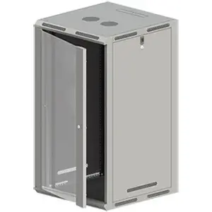 Network cabinet Q-LANTEC 19" wall-mounted 21U, model SW-21U-600-500-N-DSJ-OP-RP-B-S