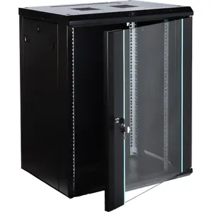Wall-mounted network rack cabinet Delta EPRADO-R19-15U/450-BLUE 15U 450mm depth blue