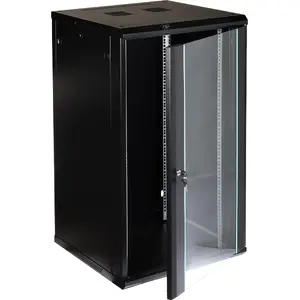 Wall-mounted network rack cabinet Delta EPRADO-R19-22U/600-BLUE — 22U, 19-inch, 600 mm depth, blue