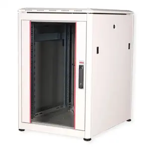 Network cabinet ROLINE Pro 19" 16U 600x800 mm, glass door, IP20, 48 kg