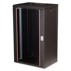 Настенный серверный шкаф ROLINE Pro 20U 19", 600x450 мм, IP20, замок с ключом, черный