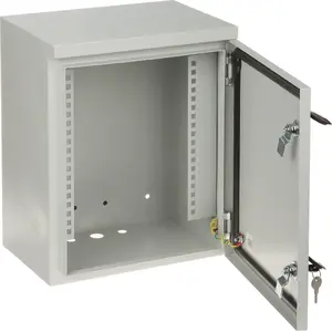 Wall-mounted rack cabinet Delta R10-6U/230/L — 6U network enclosure, 230 mm depth