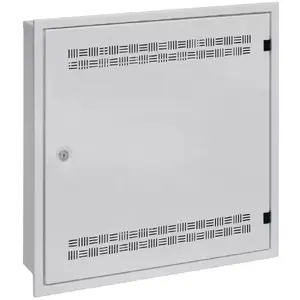 Network cabinet SOLARIX LC-18 wall distribution cabinet with 2U, 4U and 11U rails 550x550 mm gray RAL7035 with recessed frame
